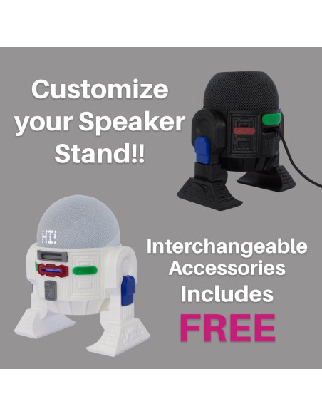 Soporte de Altavoz Android Rus-T1 para Alexa y Google Home - Gris