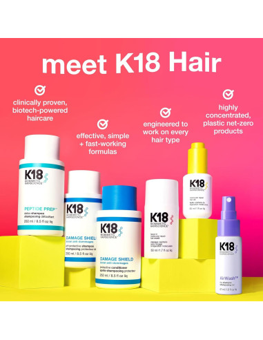 Champú Seco K18 AirWash 47.3 ml - Sin Aerosol, Sin Residuo