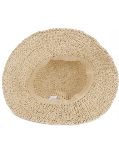 Sombrero de Paja Floppy Plegable para Mujeres - Protección Solar