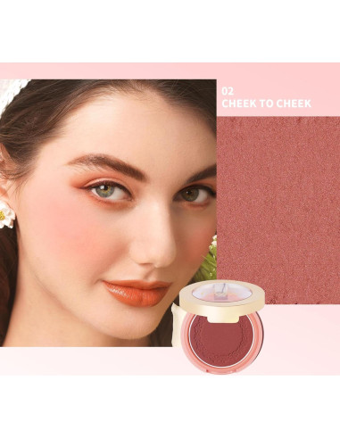 Rubor Crema Oulac 02 Mejilla a Mejilla 4.8g Vegano Mate