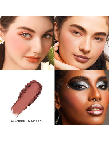 Rubor Crema Oulac 02 Mejilla a Mejilla 4.8g Vegano Mate