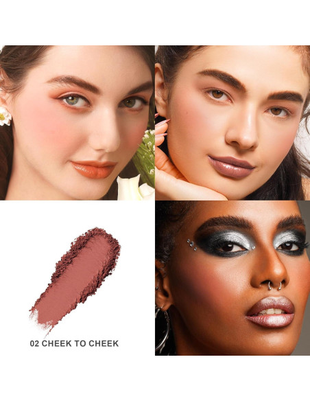 Rubor Crema Oulac 02 Mejilla a Mejilla 4.8g Vegano Mate