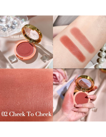 Rubor Crema Oulac 02 Mejilla a Mejilla 4.8g Vegano Mate