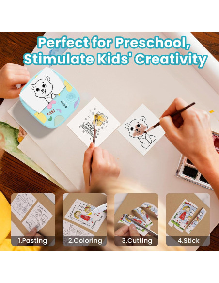 Mini Impresora de Etiquetas XenGro AHM2-B Bluetooth - Azul