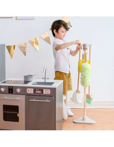 Set de Limpieza de Juguete de Madera Teamson Kids 6 Piezas