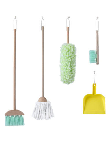 Set de Limpieza de Juguete de Madera Teamson Kids 6 Piezas
