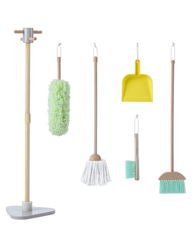 Set de Limpieza de Juguete de Madera Teamson Kids 6 Piezas