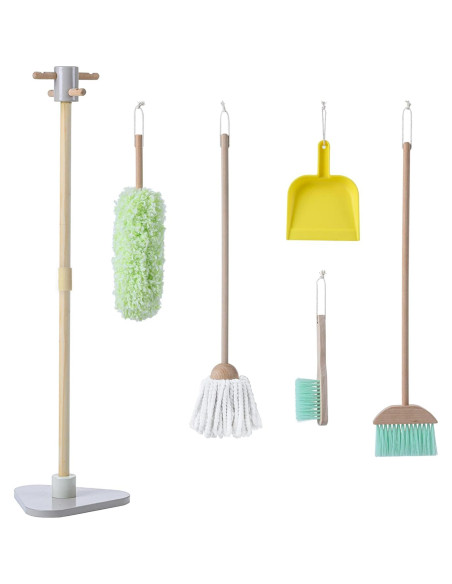 Set de Limpieza de Juguete de Madera Teamson Kids 6 Piezas