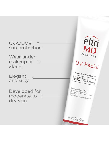 Protector Solar Facial EltaMD UV SPF 30+ 85 g Hidratante
