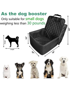 Cubierta de Asiento Frontal Impermeable UPSTONE para Mascotas 2