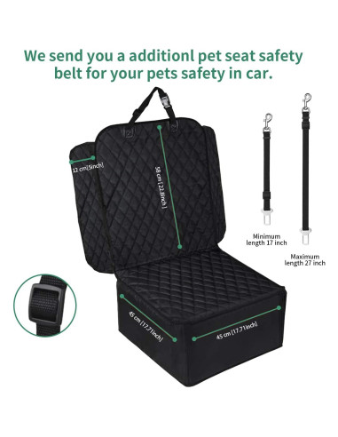 Cubierta de Asiento Frontal Impermeable UPSTONE para Mascotas