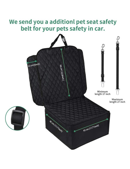 Cubierta de Asiento Frontal Impermeable UPSTONE para Mascotas