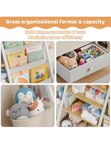 Estantería para Niños HAVLOTII Madera Clara 74.93 cm