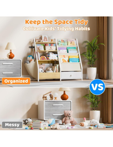 Estantería para Niños HAVLOTII Madera Clara 74.93 cm