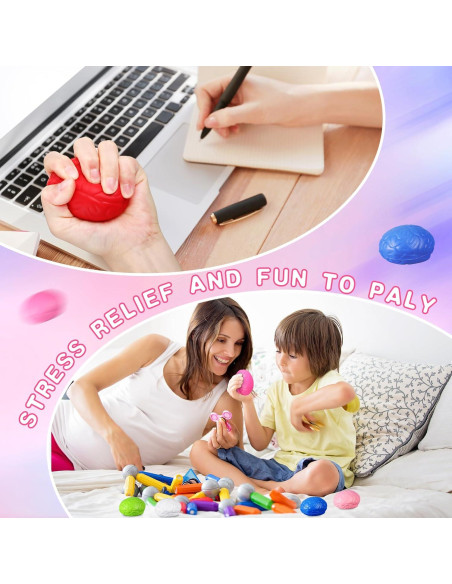 30 Pelotas de Estrés Cerebral Jenaai 7 cm Alivio Ansiedad