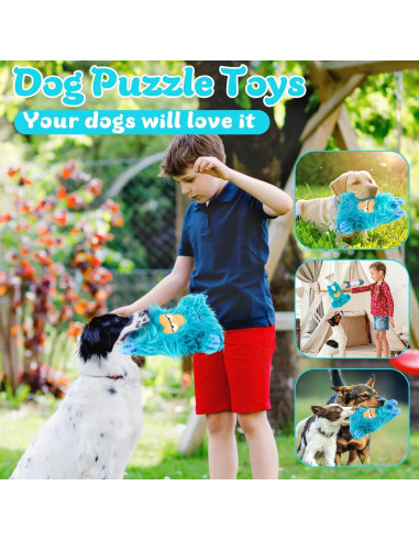 Juguete Interactivo para Perros QFCST Monstruo Verde 24.89x9.88cm