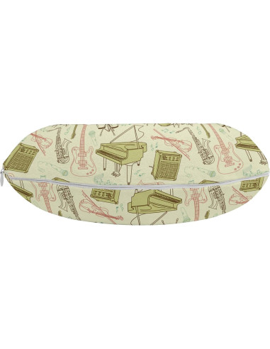Almohada de Viaje Ambesonne para el Cuello 30.5 cm Beige Blush
