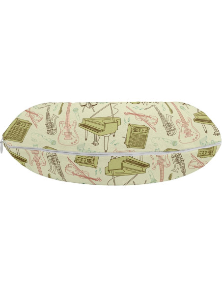 Almohada de Viaje Ambesonne para el Cuello 30.5 cm Beige Blush