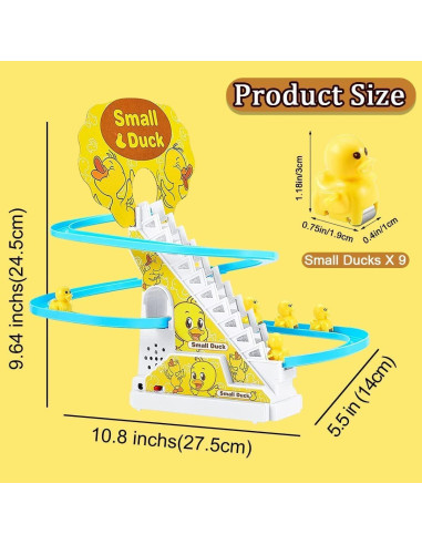 Juguete de Escaleras Eléctricas Patos JOYGETIN, 9 Patitos