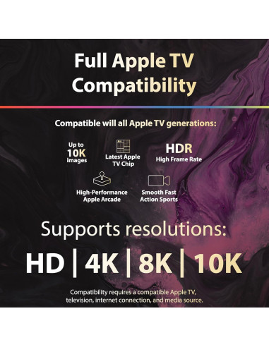 Cable HDMI TotalMount Cinema Grade 0.91m para Apple TV 4K 8K