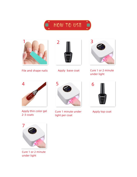 Esmalte de Uñas en Gel MEMEDA Nude Blanco Lechoso 15 ml