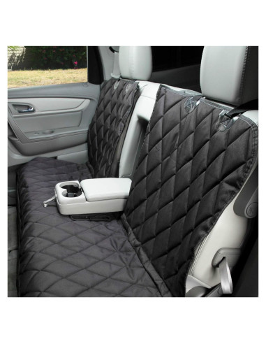 Cubierta de Asiento para Perros 4Knines Extra Grande Negra