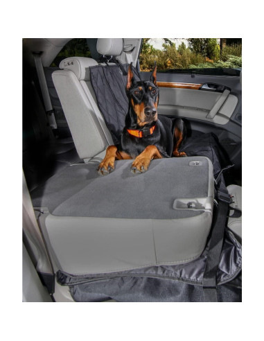 Cubierta de Asiento para Perros 4Knines Extra Grande Negra