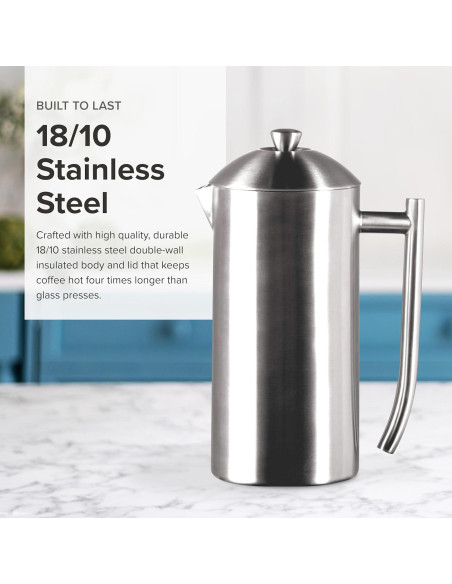 Prensa Francesa Frieling 500 ml Acero Inoxidable Doble Pared