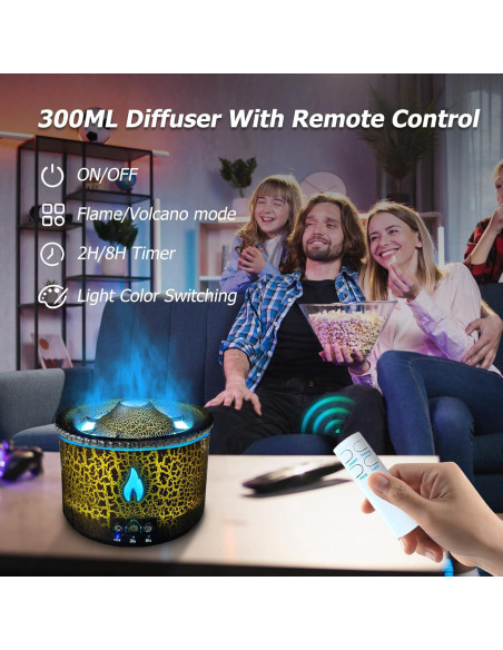 Difusor de Aceite Esencial Cechlicht 300ml con Control Remoto