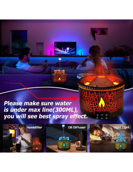 Difusor de Aceite Esencial Cechlicht 300ml con Control Remoto