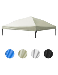 Techo de Carpa D&ONEHOS 10x10 Beige Impermeable 301x301 cm