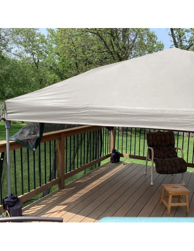 Techo de Carpa D&ONEHOS 10x10 Beige Impermeable 301x301 cm