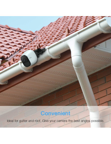 Soporte de canalón HOLACA para cámaras Arlo y eufyCam - 2 Paquetes