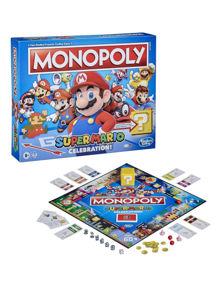 Monopoly Super Mario Edición de Celebración - Juego de Mesa Monopoly Super Mario Edición de Celebración - Juego de Mesa