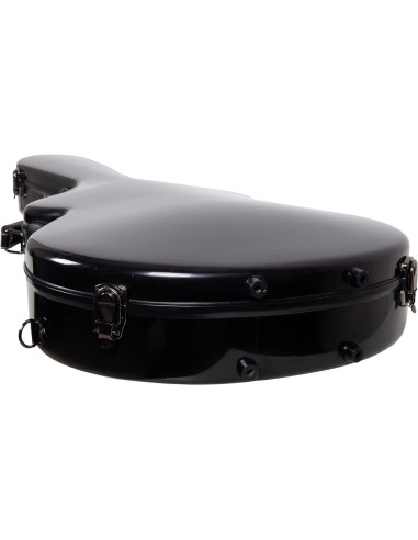 Funda de Fibra de Vidrio Crossrock para Guitarras Eléctricas 335 Negra