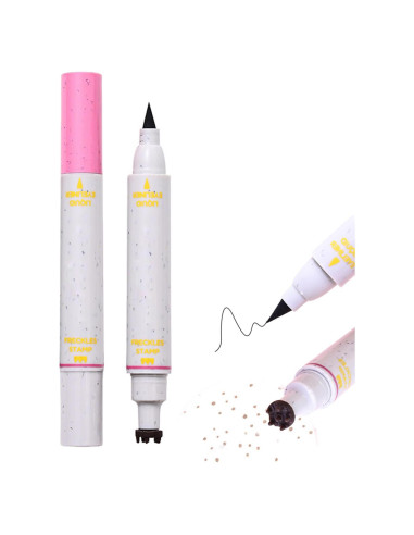 Sello de Pecas Falsas 2 en 1 Aaiffey - Delineador Líquido Negro