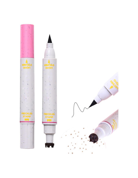 Sello de Pecas Falsas 2 en 1 Aaiffey - Delineador Líquido Negro