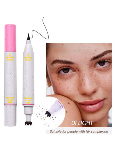 Sello de Pecas Falsas 2 en 1 Aaiffey - Delineador Líquido Negro 2