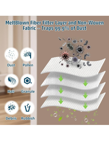 Paquete de 22 bolsas de polvo OOBILA 3.5L para Roborock