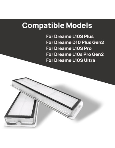 Filtro HEPA 4 Pack LEHANGOK para Aspiradora Dreame L10S