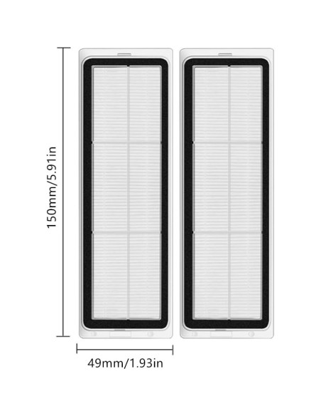 Filtro HEPA 4 Pack LEHANGOK para Aspiradora Dreame L10S