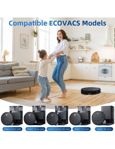 10 Bolsas de Reemplazo ECOVACS DEEBOT X8 PRO OMNI 4L