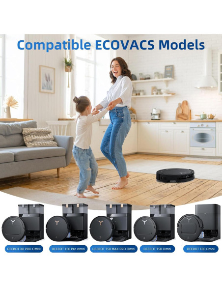 10 Bolsas de Reemplazo ECOVACS DEEBOT X8 PRO OMNI 4L