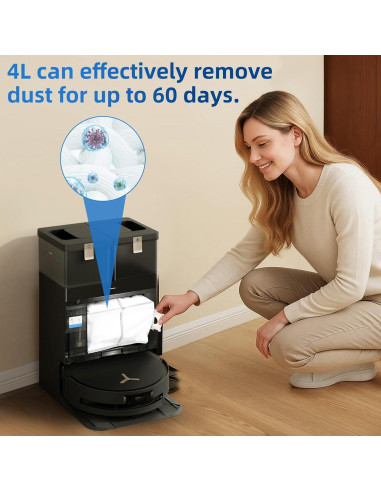 10 Bolsas de Reemplazo ECOVACS DEEBOT X8 PRO OMNI 4L