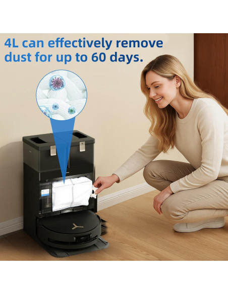 10 Bolsas de Reemplazo ECOVACS DEEBOT X8 PRO OMNI 4L