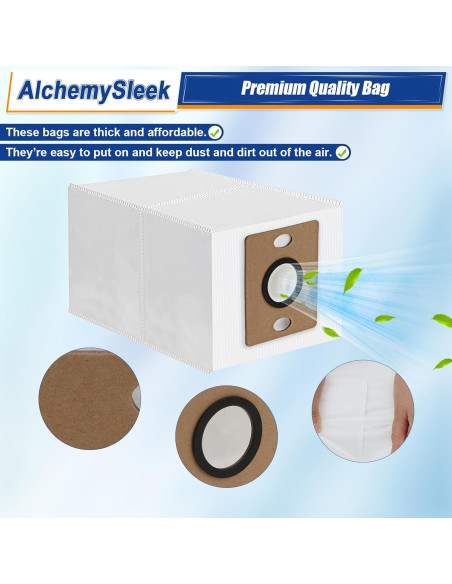 Bolsas de Polvo Reemplazo ILIFE A12 Pro A30 Pro V9 Pro - 6 Unidades