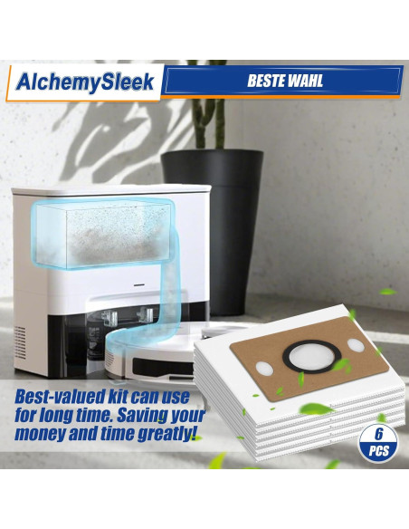 Bolsas de Polvo Reemplazo ILIFE A12 Pro A30 Pro V9 Pro - 6 Unidades