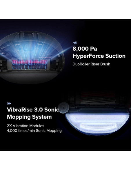 Robot Aspiradora y Mopa Roborock S8 Max Ultra Negro 8000Pa