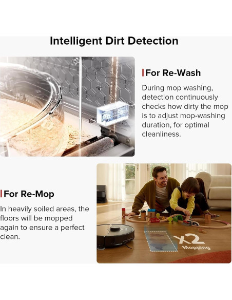 Robot Aspiradora y Mopa Roborock S8 Max Ultra Negro 8000Pa