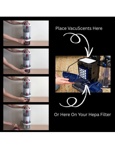 Almohadillas Aromatizantes VacuScents para Aspiradoras - Paquete de 3